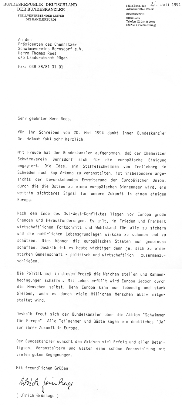 Bundeskanzleramt 21. Juli 1994